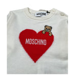 Moschino Abito Manica Lunga tinta unita Panna per Neonata MAV0CT PANNA MOSCHINO 