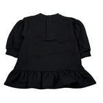 Moschino Abito Manica Lunga tinta unita con Logo Nero per Neonata MAV0CW NERO MOSCHINO 