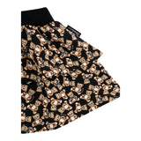 Moschino Gonna tinta unita con Stampe Orsi Nero per Neonata MDJ01NXXX NERO MOSCHINO 