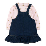Moschino Completo 2 Pezzi Camicia-Salopette Blu per Neonata MDK036 BLU MOSCHINO 