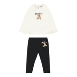 Moschino Completo 2 Pezzi Shirt-Leggins Bicolore Bianco/Nero per Neonata MDK03C BIANCO/NERO MOSCHINO 