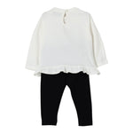 Moschino Completo 2 Pezzi Shirt-Leggins Bicolore Bianco/Nero per Neonata MDK03CX BIANCO/NERO MOSCHINO 