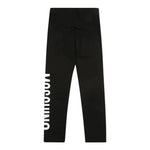 Moschino Leggins tinta unita con Logo Nero per Bambina MDP03HJX NERO MOSCHINO 