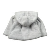 Moschino Pelliccia tinta unita con Cappuccio Grigio per Neonata MDS02L GRIGIO MOSCHINO 
