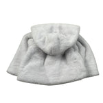 Moschino Pelliccia tinta unita con Cappuccio Grigio per Neonata MDS02L GRIGIO MOSCHINO 