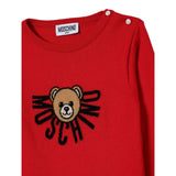 Moschino Abiti Manical Unga tinta unita con Logo Rosso per Neonata MDV0CTN ROSSO MOSCHINO 