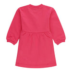 Moschino Abito Manica Lunga tinta unita con Stampa Fuxia per Neonata MDV0CU FUXIA MOSCHINO 