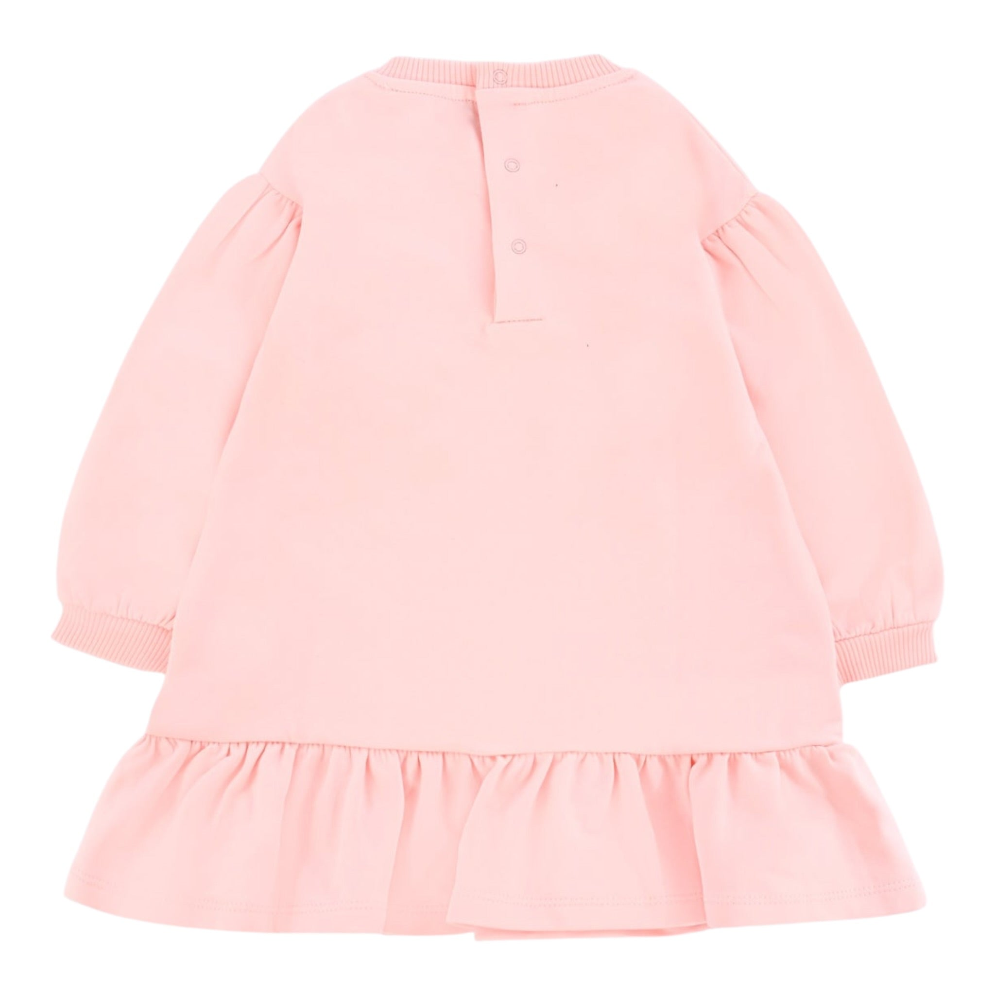 Moschino Abito Girocollo tinta unita Rosa per Bambina MDV0CWJX ROSA MOSCHINO 