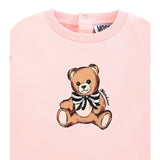 Moschino Abito Girocollo tinta unita Rosa per Bambina MDV0CWJX ROSA MOSCHINO 