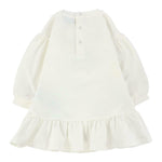 Moschino Abito Girocollo tinta unita Panna per Bambina MDV0CWJXX PANNA MOSCHINO 
