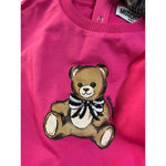 Moschino Abito Girocollo tinta unita Fuxia per Bambina MDV0CWJXXXX FUXIA MOSCHINO 