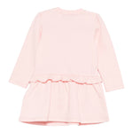 Moschino Abito Manica Lunga tinta unita con Stampa Rosa per Neonata MDV0D1N ROSA MOSCHINO 