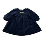 Moschino Abito tinta unita In Velluto Blu per Neonata MDV0DU BLU MOSCHINO 