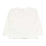 Moschino Shirt Girocollo tinta unita con Stampa Panna per Neonata MEO001XXX PANNA MOSCHINO 