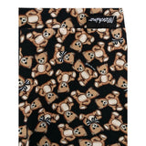 Moschino Leggins tinta unita con Loghi Nero per Neonata MHP032 NERO MOSCHINO 