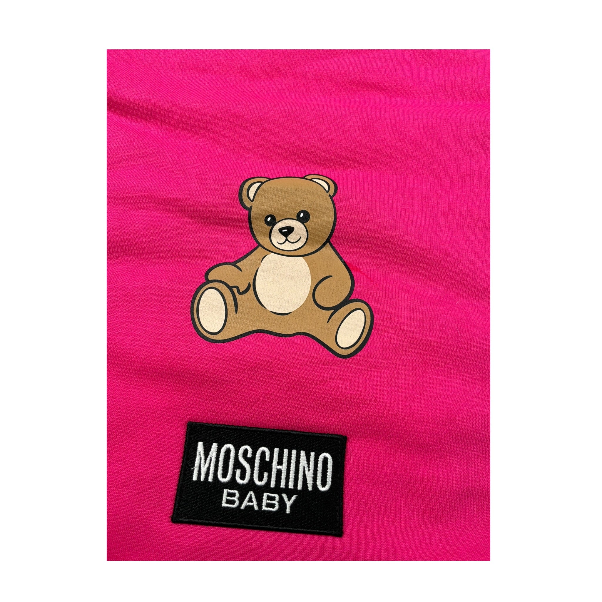 Moschino Sacca tinta unita con Logo Fuxia per Neonata MME00U FUXIA MOSCHINO 