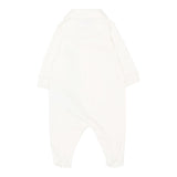 Moschino Tutina Manica Lunga tinta unita Bianco per Neonato MMY08C BIANCO MOSCHINO 