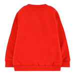 Moschino Felpa Chiusa Girocollo tinta unita con Stampa Rosso per Neonato MNF060O ROSSO MOSCHINO 