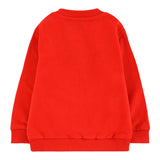 Moschino Felpa Chiusa Girocollo tinta unita con Stampa Rosso per Neonato MNF060O ROSSO MOSCHINO 