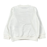 Moschino Felpa Chiusa Girocollo tinta unita con Stampa Bianco per Neonata MNF060XXX BIANCO MOSCHINO 