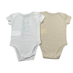 Moschino Set Body Mezza Manica Bicolore Bianco/Beige per Neonato MNY08D BIANCO/BEIGE MOSCHINO 