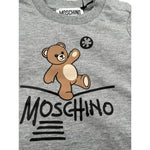Moschino Shirt tinta unita Girocollo Grigio per Neonato MOO014 GRIGIO MOSCHINO 