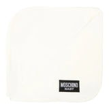 Moschino Coperta tinta unita con Logo Bianco per Neonato MQB00F BIANCO MOSCHINO 