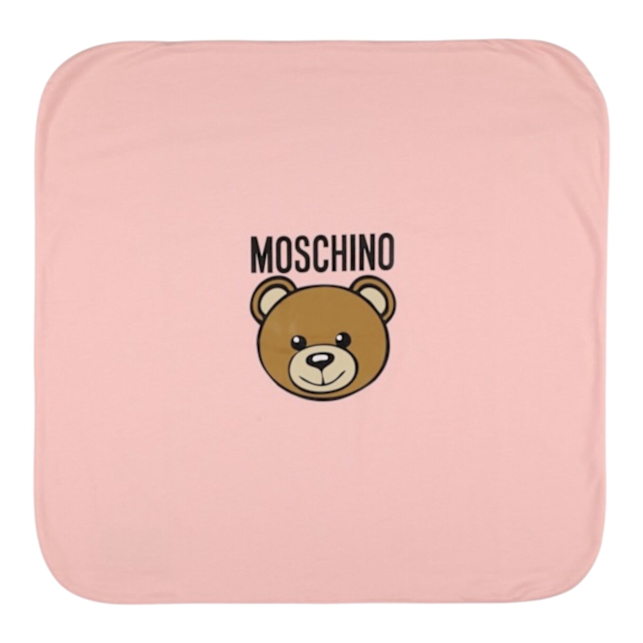 Moschino Coperta tinta unita con Logo Rosa per Neonata MQB00FX ROSA MOSCHINO 