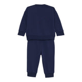 Moschino Completo 2 Pezzi Felpa-Pantalone tinta unita Blu per Bambino MRK039 BLU MOSCHINO 