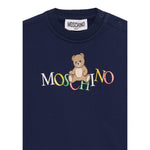 Moschino Completo 2 Pezzi Felpa-Pantalone tinta unita Blu per Neonato MRK039N BLU MOSCHINO 