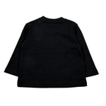 Moschino Shirt Girocollo tinta unita con Logo Nero per Neonato MRO014 NERO MOSCHINO 