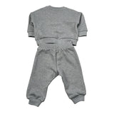 Moschino Complwto 2 Pezzi Felpa-Pantalone tinta unita Grigio per Neonato MTK039 GRIGIO MOSCHINO 