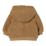 Moschino Giubbino Iteddy tinta unita con Zip E Cappuccio Cammello per Neonato MUA008X CAMMELLO MOSCHINO 