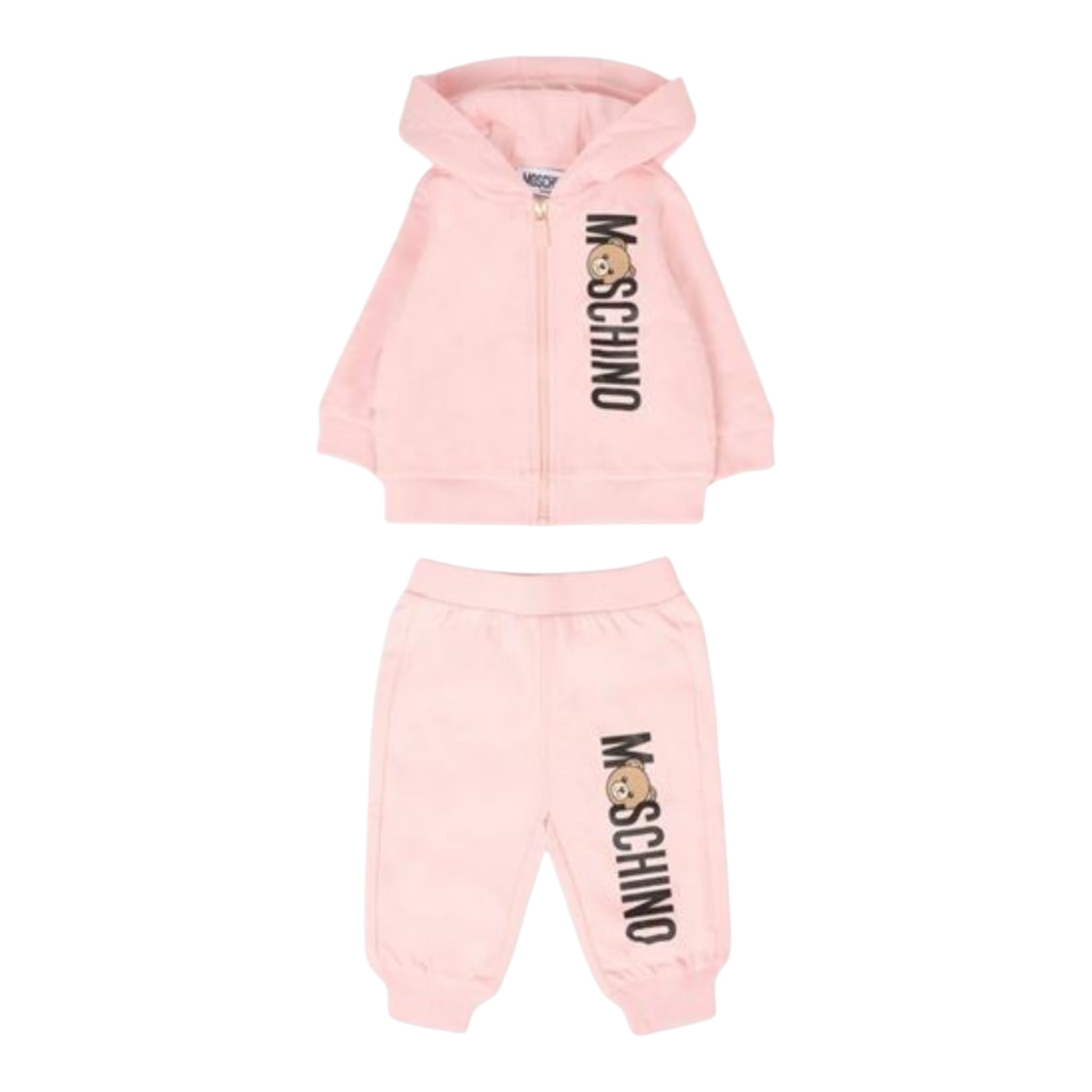 Moschino Completo 2Pz Felpa-Pantalone Rosa per Bambina MUK05DJ ROSA MOSCHINO 