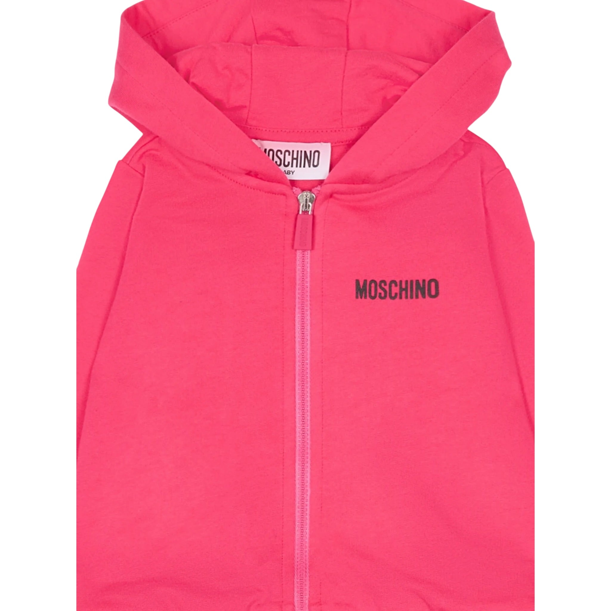 Moschino Completo 2 Pezzi Felpa-Pantalone tinta unita Fuxia per Neonata MUK05G FUXIA MOSCHINO 