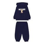 Moschino Completo 2 Pezzi Felpa-Pantalone tinta unita Blu per Neonato MUK05GO BLU MOSCHINO 