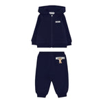 Moschino Completo 2 Pezzi Felpa-Pantalone tinta unita Blu per Bambino MUK05GOJ BLU MOSCHINO 