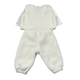Moschino Completo 3 Pezzi Shirt-Gilet-Pantalone tinta unita Panna per Neonato MUK05T PANNA MOSCHINO 