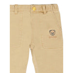 Moschino Pantalone tinta unita con Tasche Beige per Bambino MUP05L BEIGE MOSCHINO 