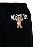 Moschino Pantalone Tuta tinta unita con Logo Nero per Neonato MUP05P NERO MOSCHINO 