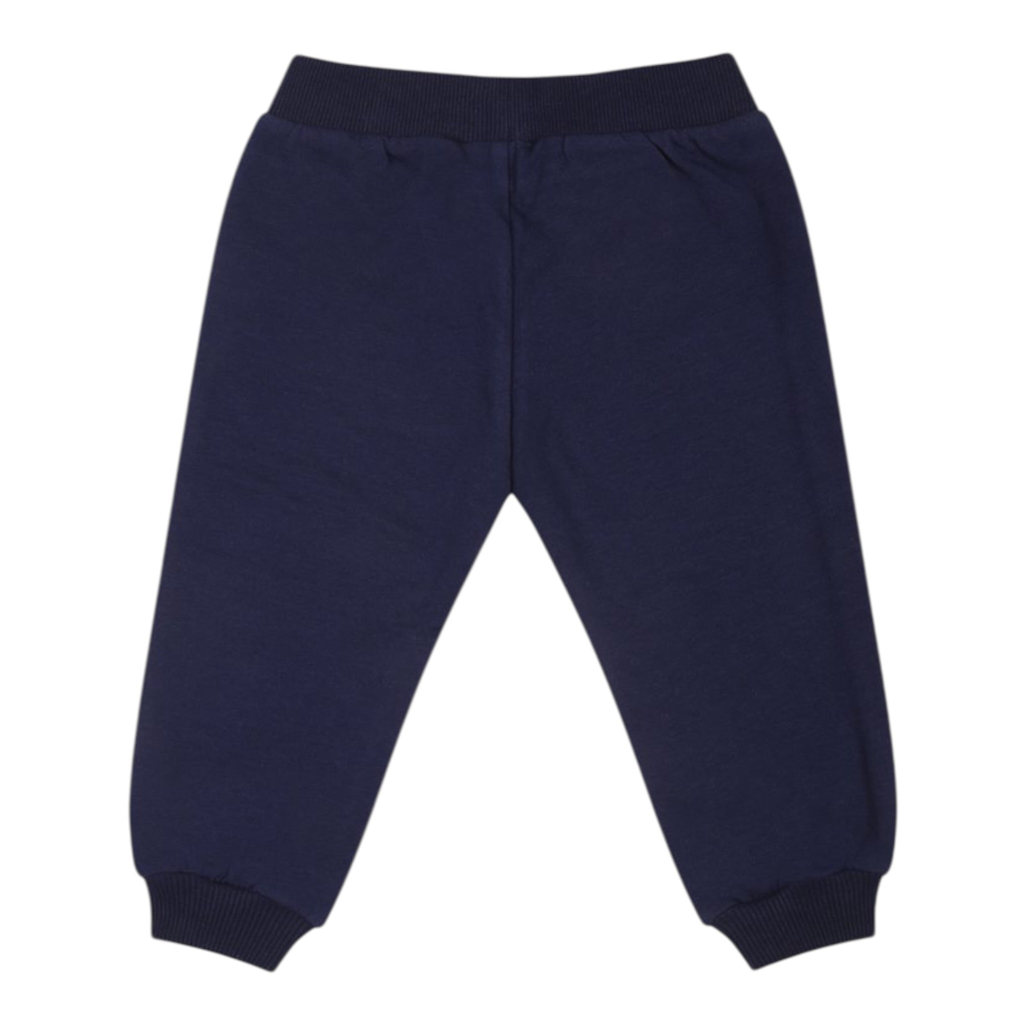 Moschino Pantalone Tuta tinta unita con Logo Blu per Bambino MUP05QJ BLU MOSCHINO 