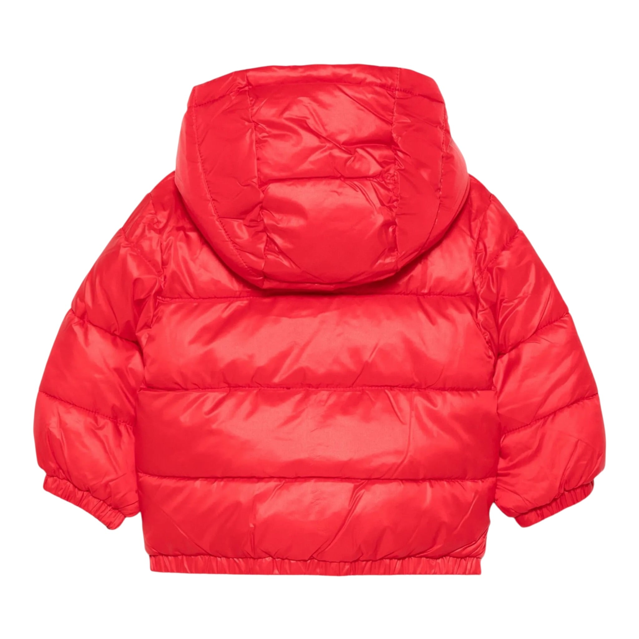 Moschino Giubbino tinta unita con Cappuccio Rosso per Bambino MUS032J ROSSO MOSCHINO 
