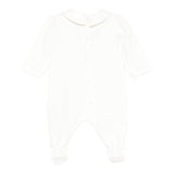 Moschino Tutina Manica Lunga tinta unita con Logo Bianco per Neonato MUT04I BIANCO MOSCHINO 
