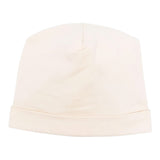 Moschino Cappello tinta unita con Logo Beige per Neonata MUX05A BEIGE MOSCHINO 