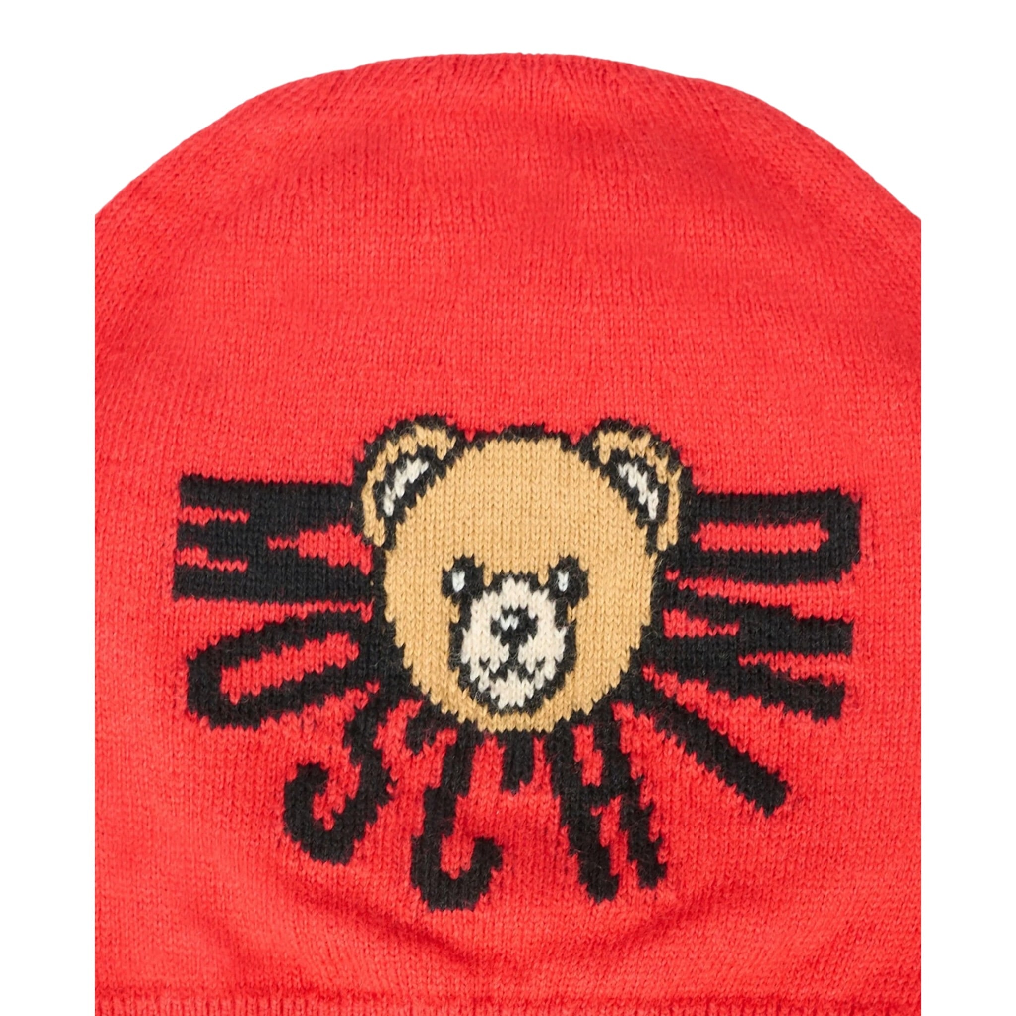 Moschino Cappello tinta unita con Ricamo Logo Rosso per Neonato MUX05KX ROSSO MOSCHINO 