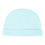 Moschino Cappello tinta unita con Logo Azzurro per Neonato MUX05L AZZURRO MOSCHINO 