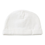 Moschino Cappello tinta unita con Logo Bianco per Neonato MUX05L BIANCO MOSCHINO 