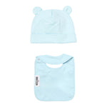 Moschino Set Cappello-Bavetta tinta unita Azzurro per Neonato MUY08K AZZURRO MOSCHINO 