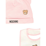 Moschino Set Cappello-Bavetta tinta unita Rosa per Neonata MUY08L ROSA MOSCHINO 