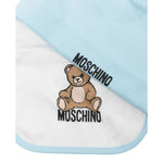 Moschino Set Cappello-Bavetta tinta unita Azzurro per Neonato MUY08LXM AZZURRO MOSCHINO 